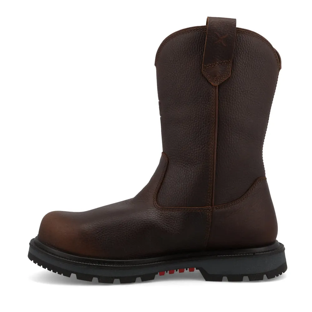 Twisted X 11″ Work Pull On Boot Dark Brown